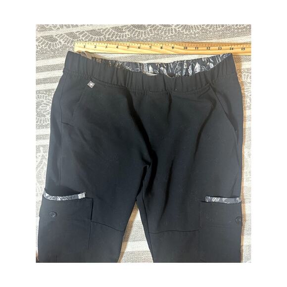 Figs Mens Black Scrub Pants Medical‎ Nurse Cargo Size Small - Picture 7 of 9